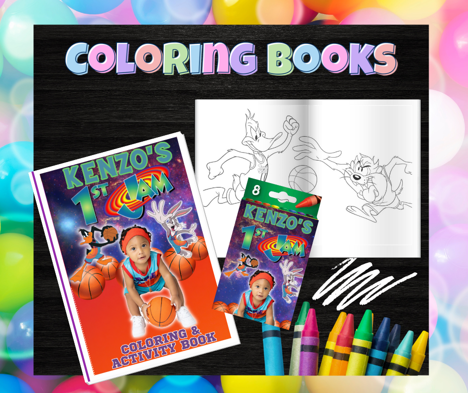 Custom Coloring Books #partyfavors #custompartyfavors #coloringbook #