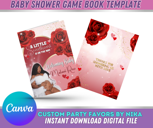 VALENTINES Game Book Template  FULLY EDITABLE(INSTANT DOWNLOAD)