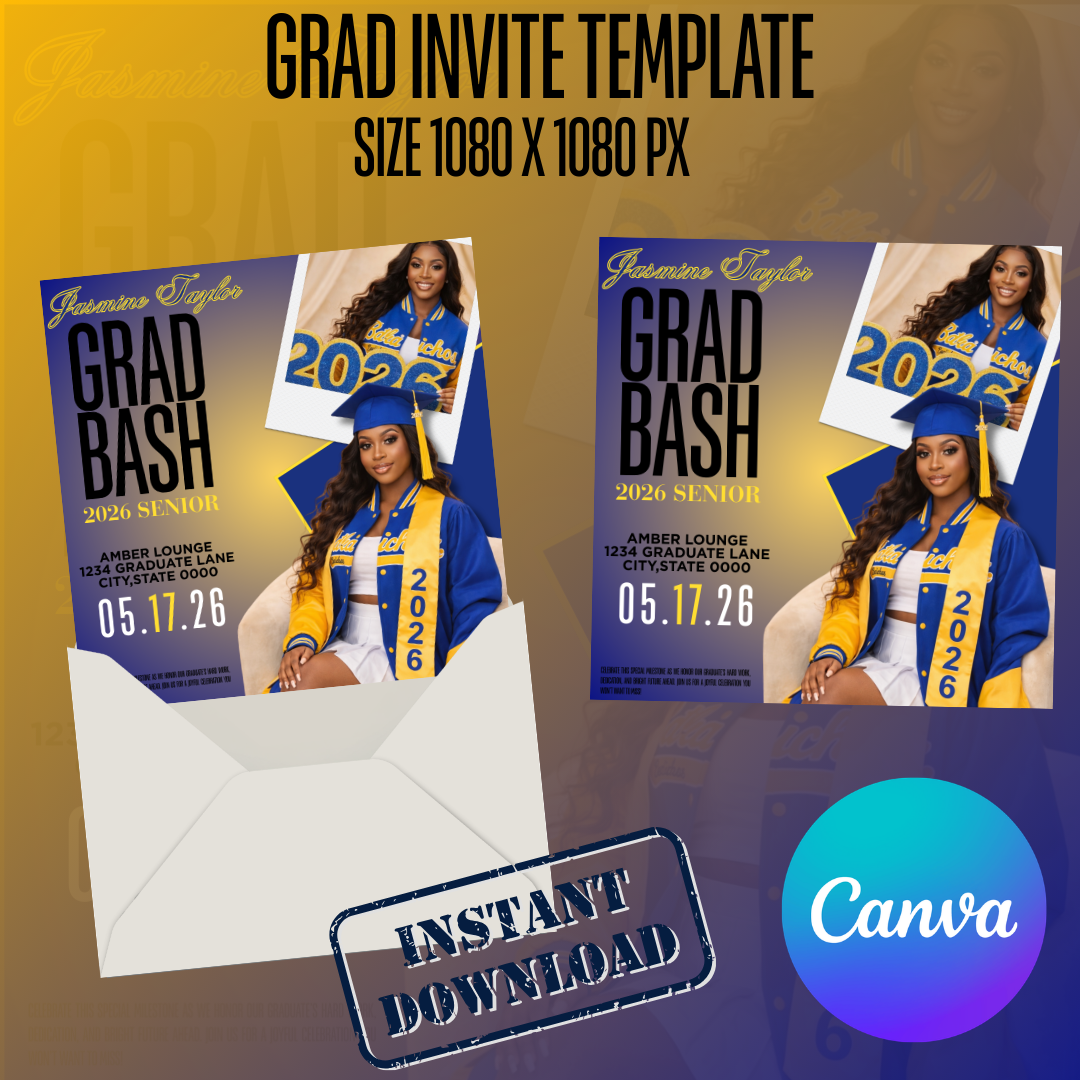 Grad Invite Template