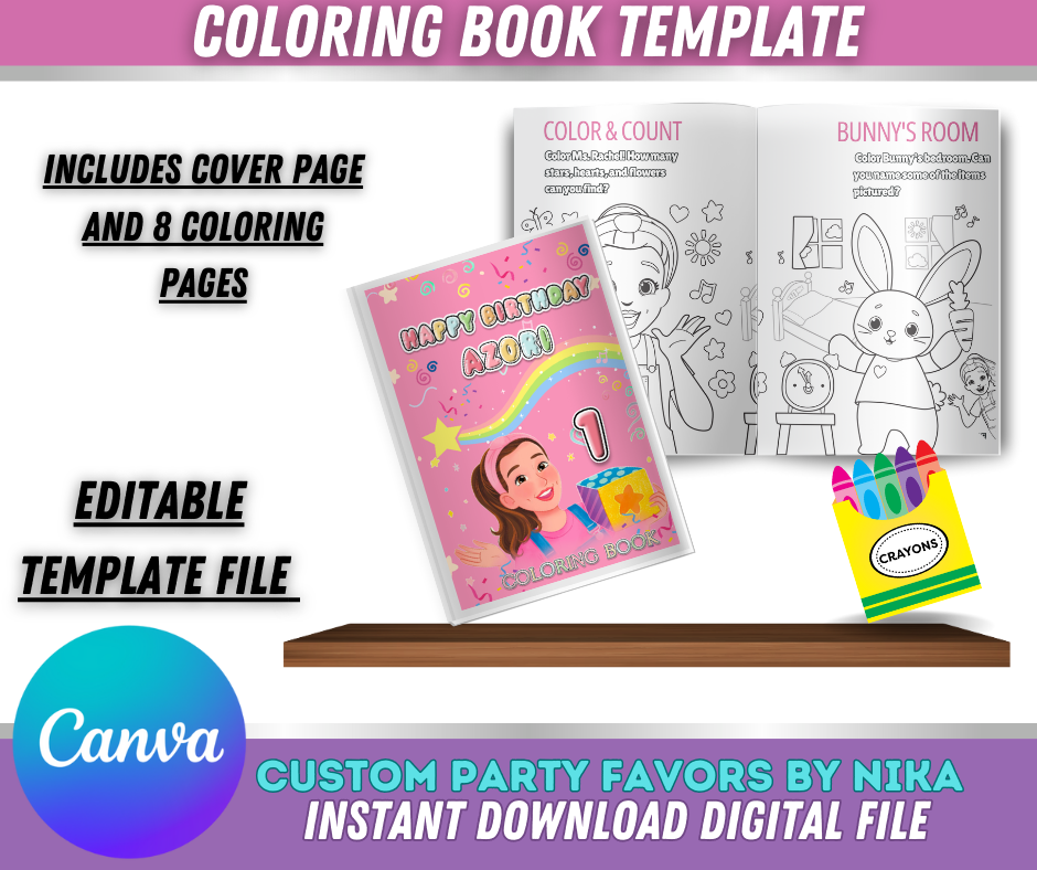 MS RACHEAL COLORING BOOK TEMPLATE