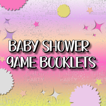 Baby Shower Game Booklets