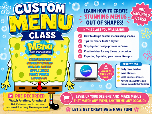 SPONGBOB MENU CLASS