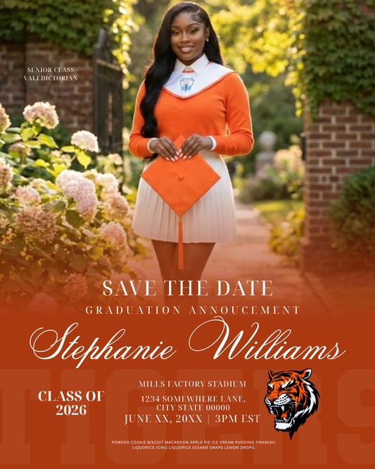 Grad invitation template