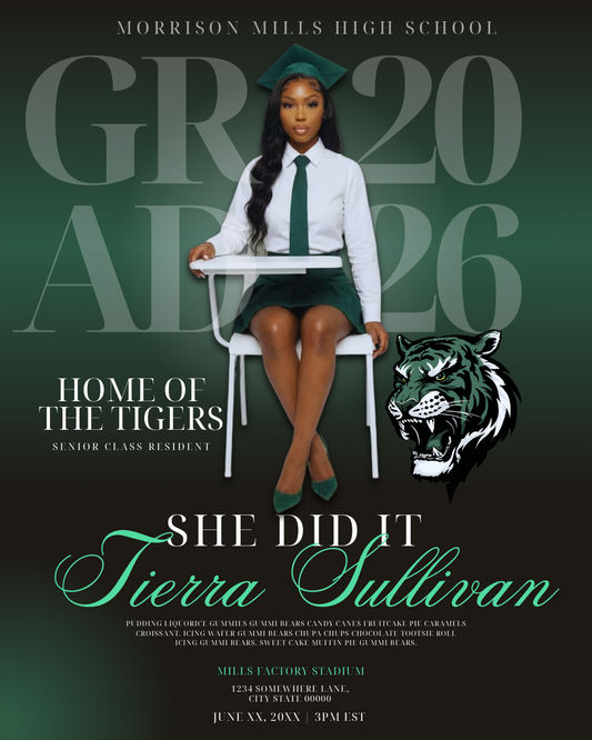 Grad invitation template