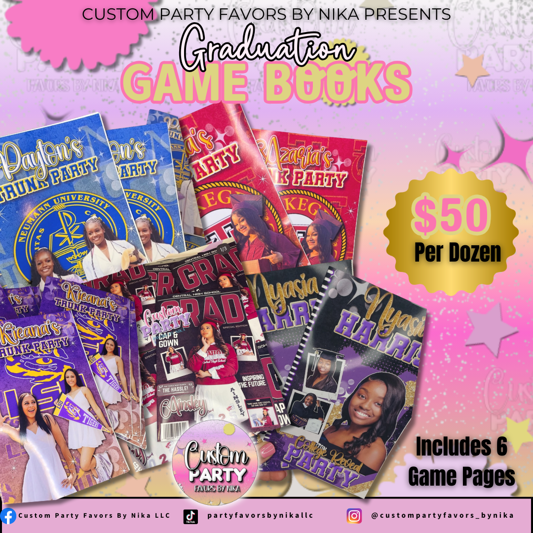 Graduation /Trunk Party GAME BOOKS