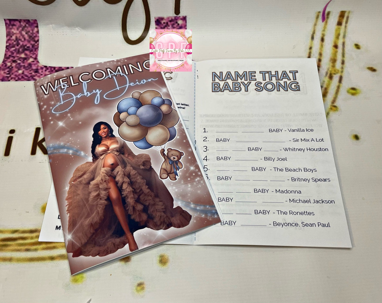 Baby Shower Game Books